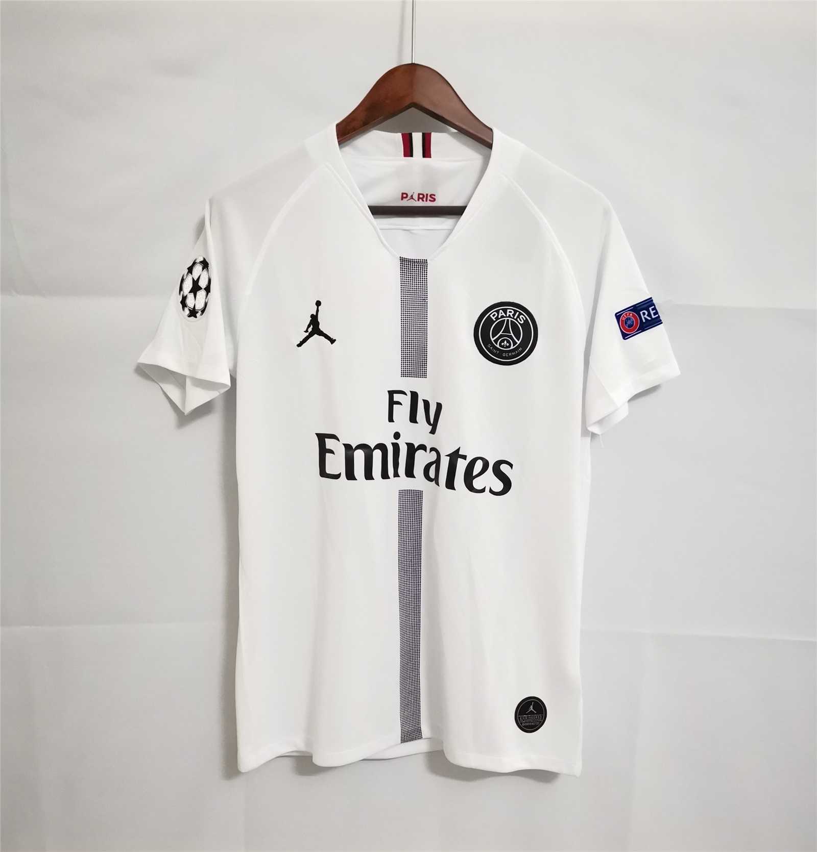 AAA Quality Paris St Germain 18/19 Away White Soccer Jersey